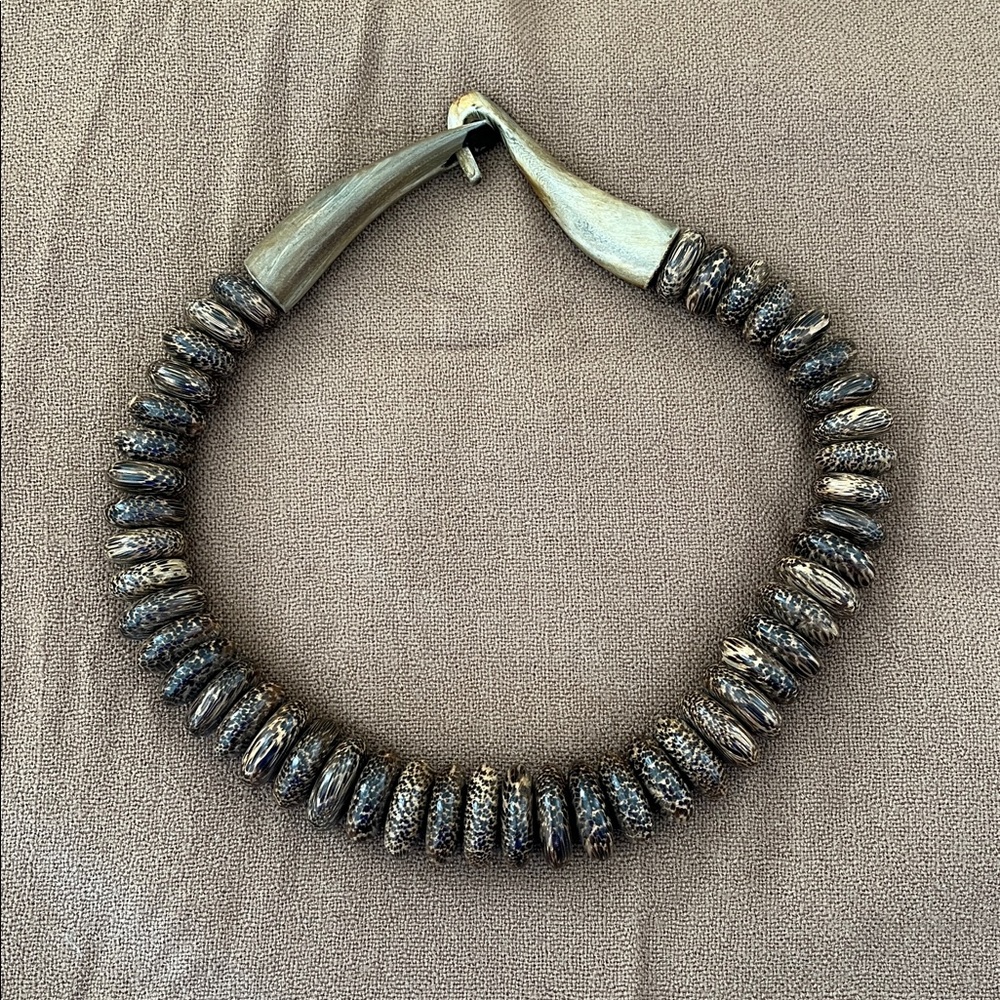 Unique necklace carved from Palm Wood